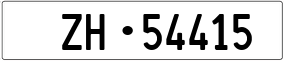Trailer License Plate